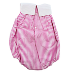 Barboteuse rose et blanche - 12 mois