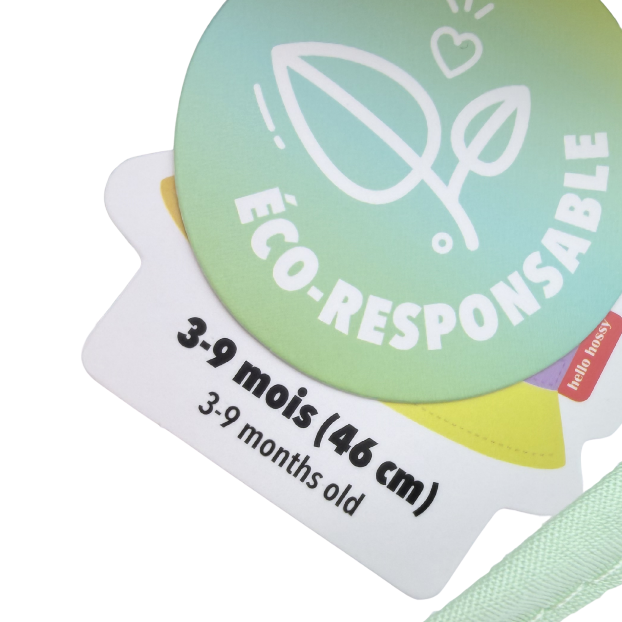 Bob colorblock rose, vert et menthe – 3-6 mois