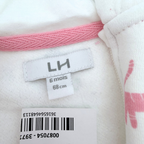 Gilet bébé à capuche motif chats — 6 mois