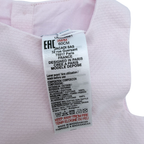 Robe velours rose pâle sans manches — 3 mois