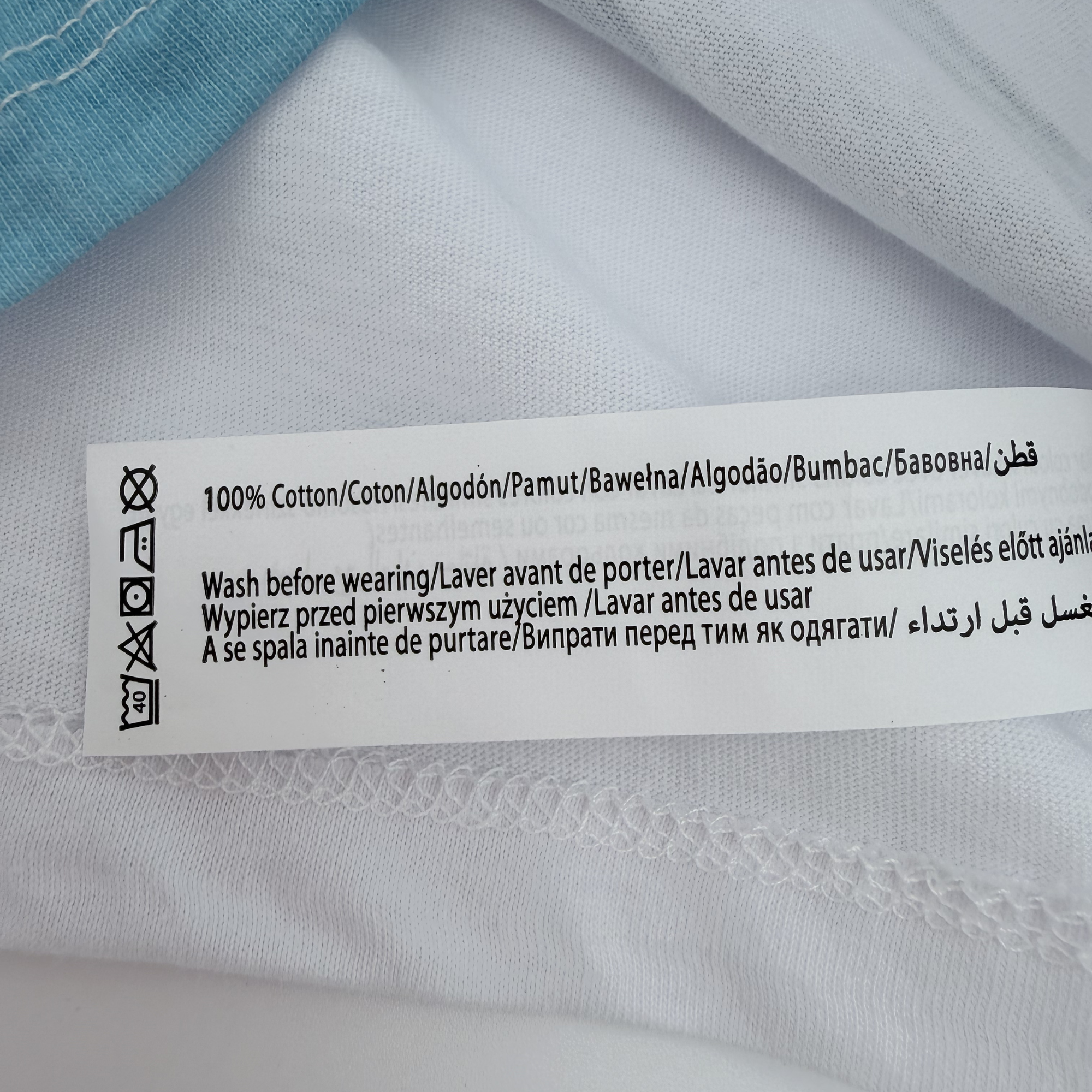 T-shirt manches longues blanc Stitch — 12 mois