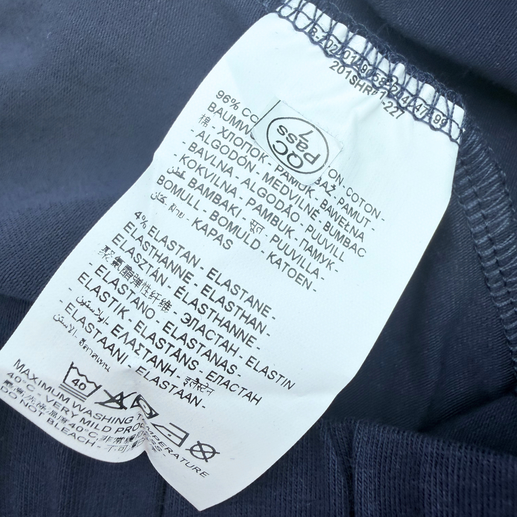 Short bleu marine à volants — 24-30 mois
