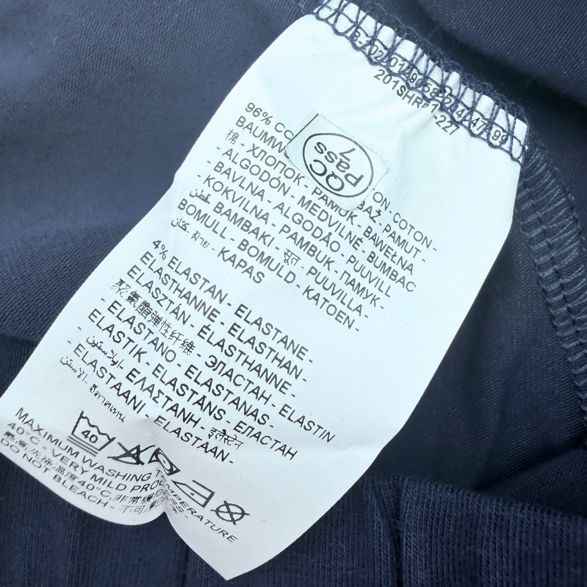 Short bleu marine à volants — 24-30 mois