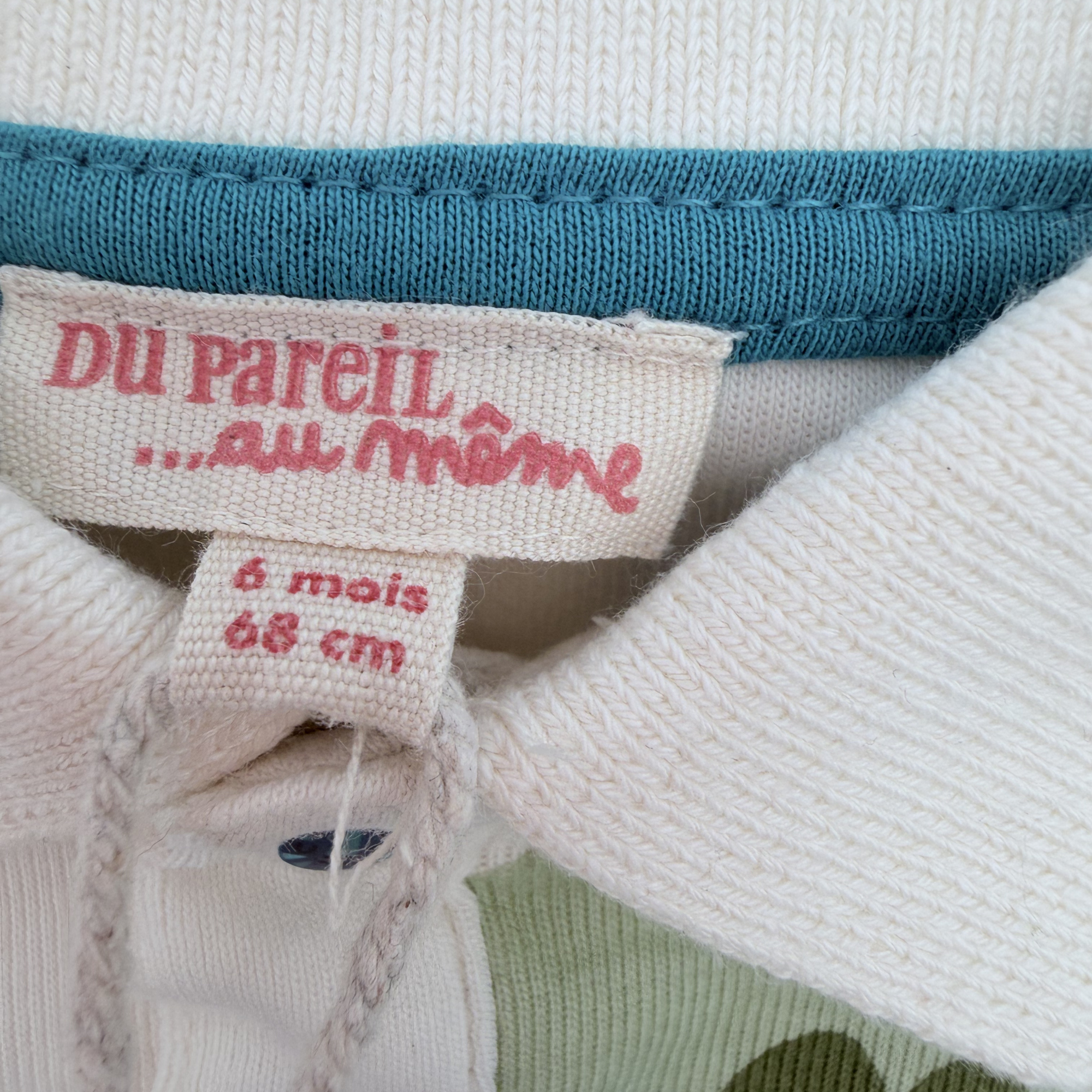 Body polo manches longues imprimé safari — 6 mois