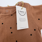 Pyjama bébé jersey Dots Nut — 1 mois