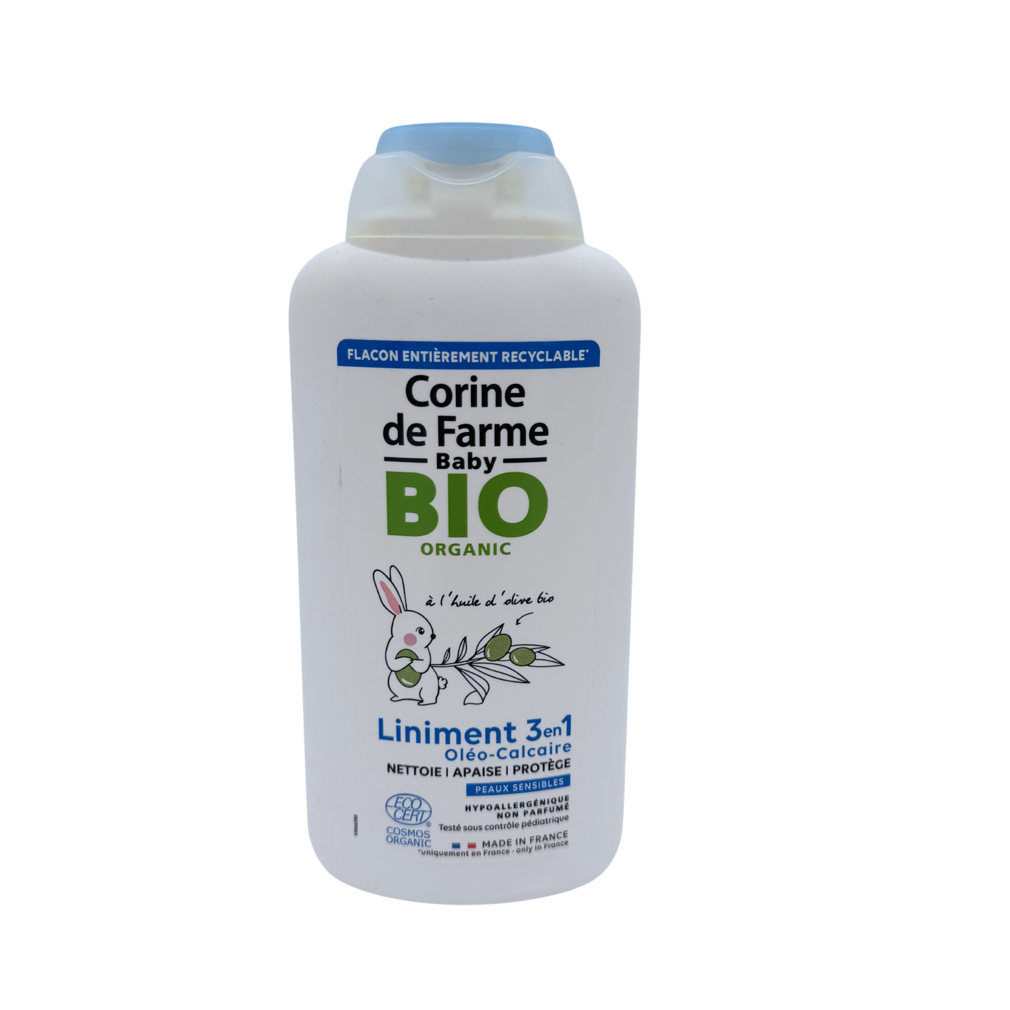 Liniment oléo-calcaire bio 3 en 1 — 500 ml