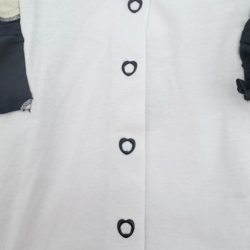 Robe à pois bleu marine et blanc — 9 mois