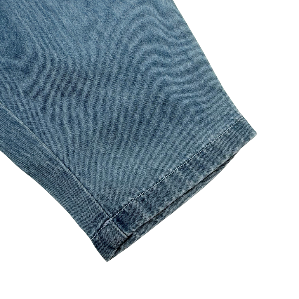 Pantalon bébé en denim léger bleu - 12 mois