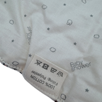Matelas à langer nomade fleuri écru — 63 x 45 cm