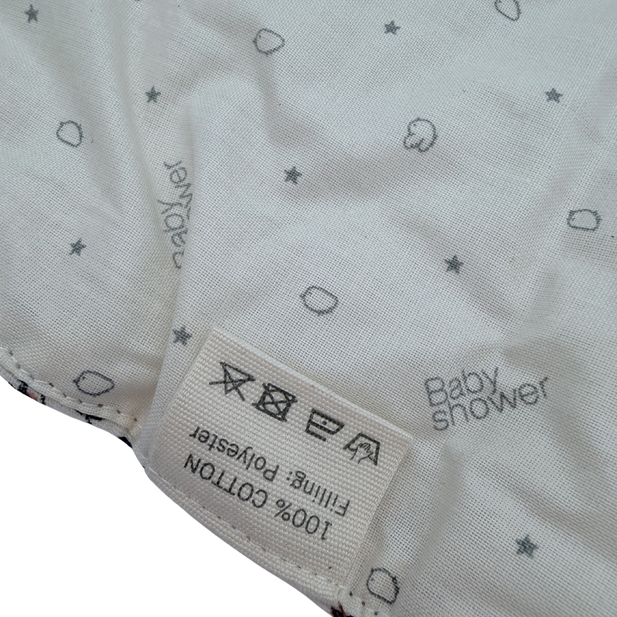 Matelas à langer nomade fleuri écru — 63 x 45 cm