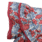 Barboteuse liberty bleu et rouge - 6 mois