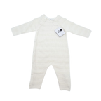 Combinaison bébé écrue en maille — 6 mois