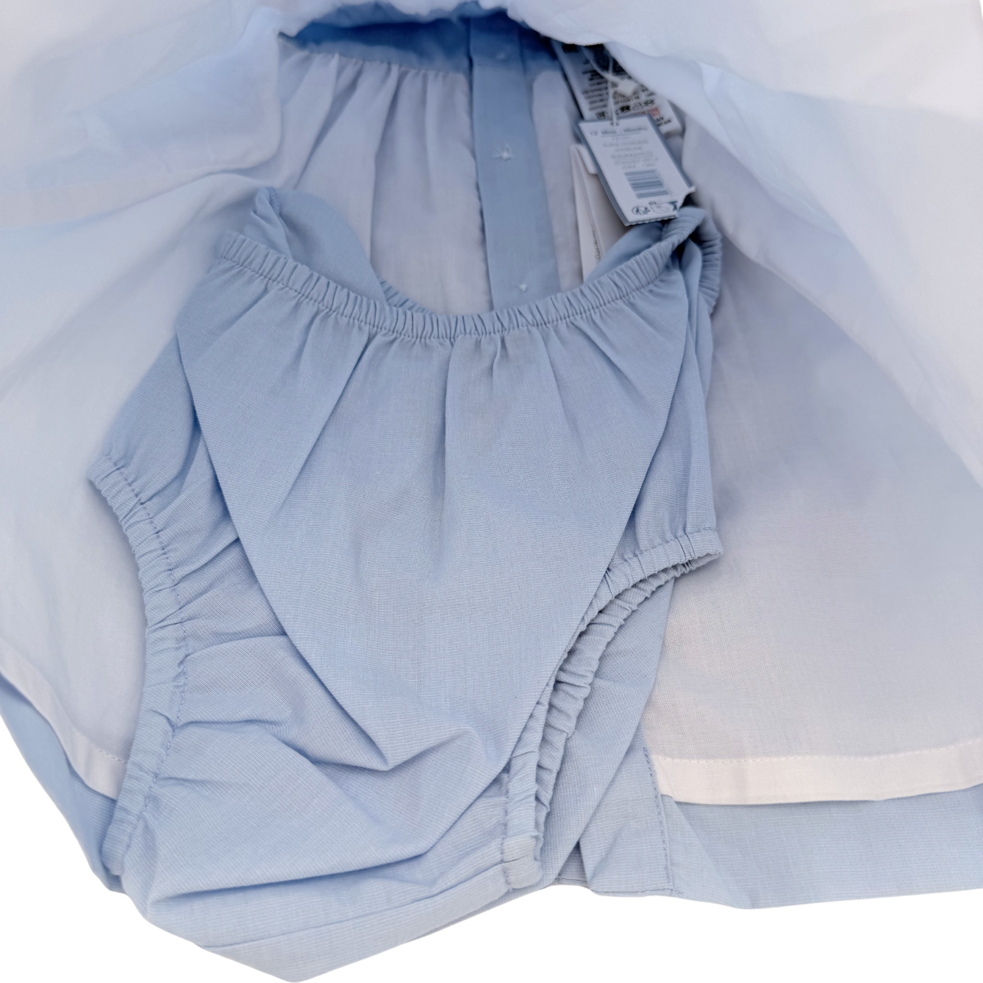 Robe chasuble bleue — 12 mois