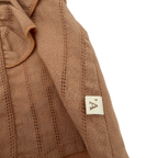 Blouse marron — 1-2 mois