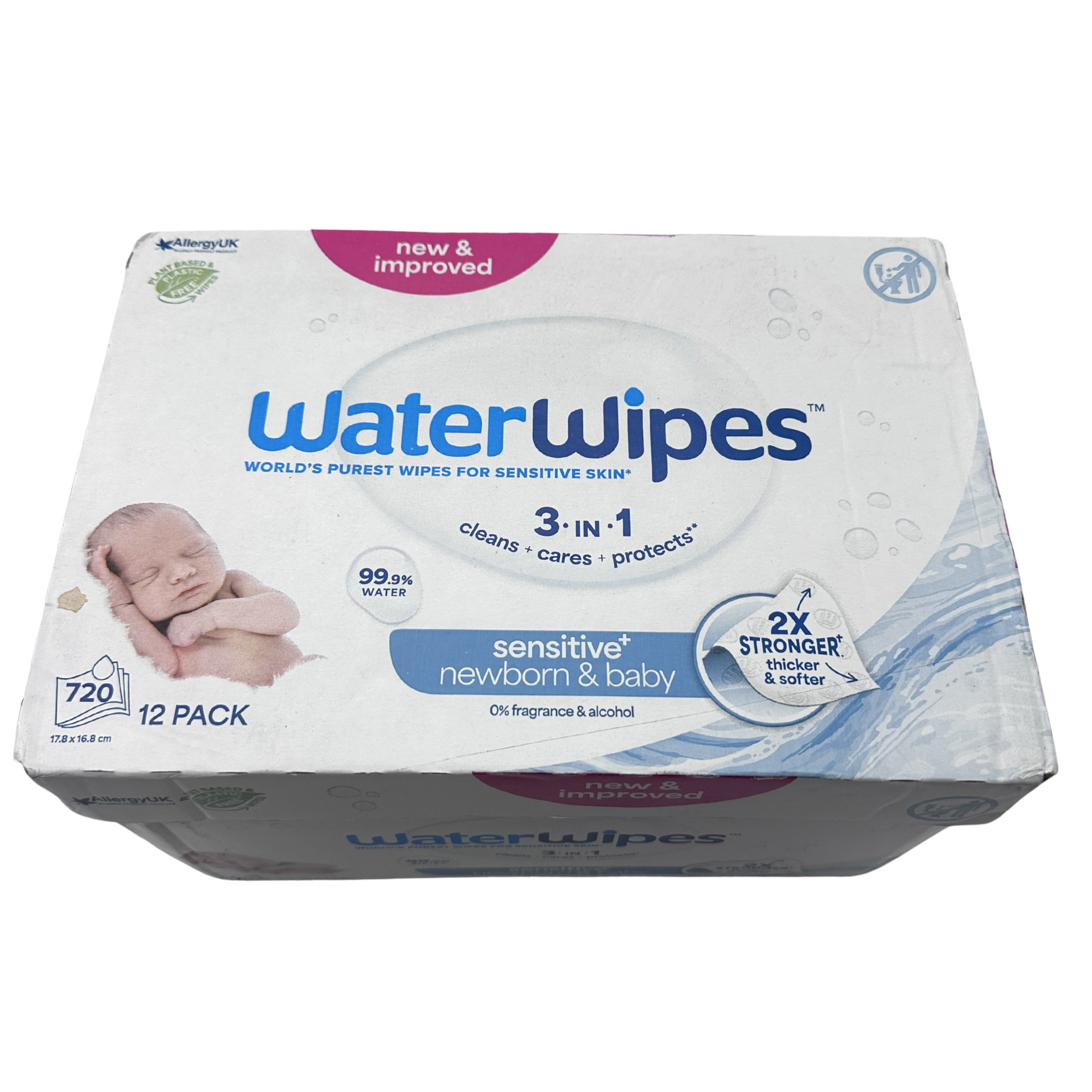 Lingettes bébé sensitive — Lot de 12 paquets
