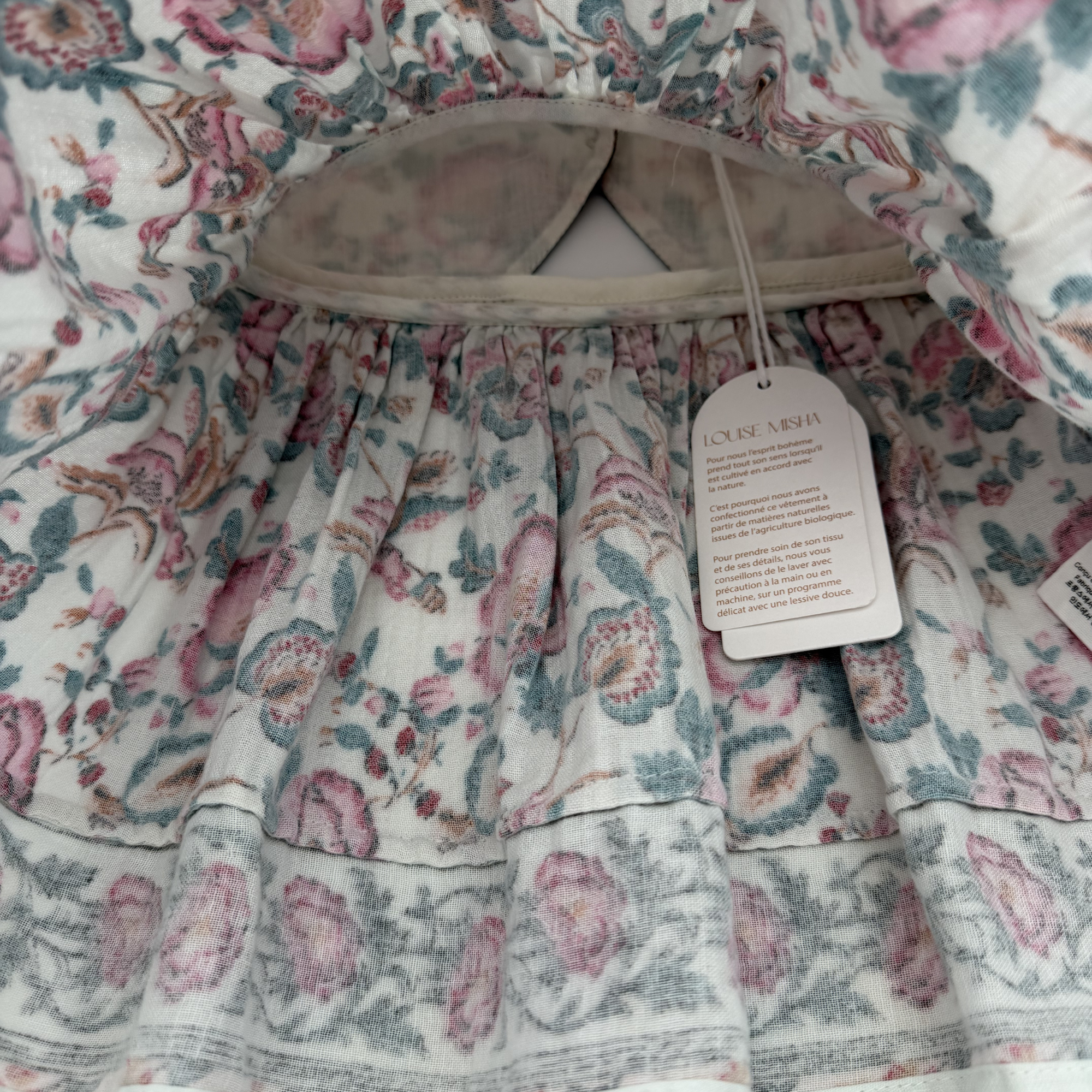 Robe sans manches fleurie — 12 mois