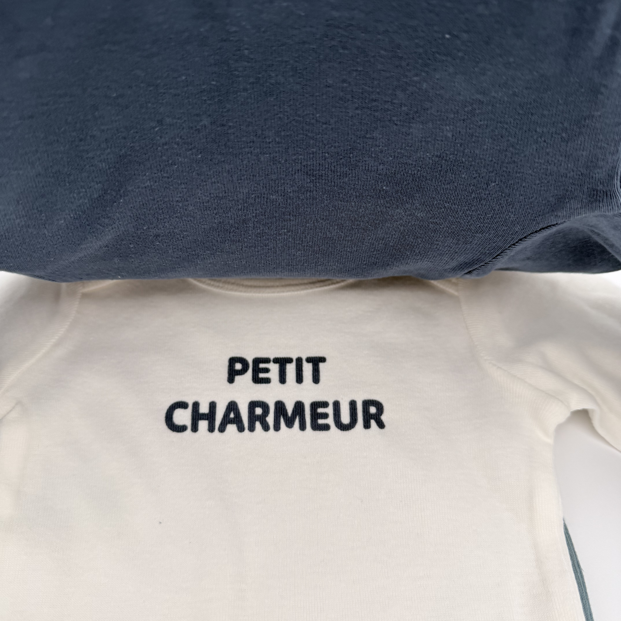 Lot de 3 bodies “Trop chou” — 12 mois