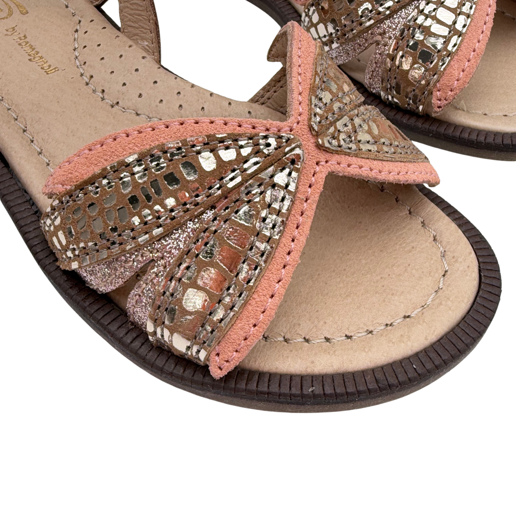 Sandales camel et rose doré — 26