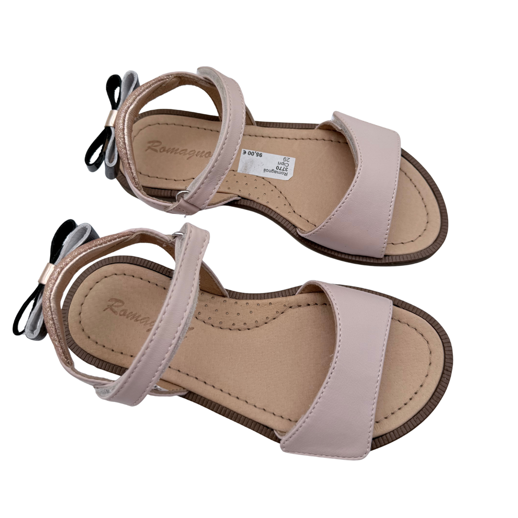 Sandales rose poudré à nœud — 29