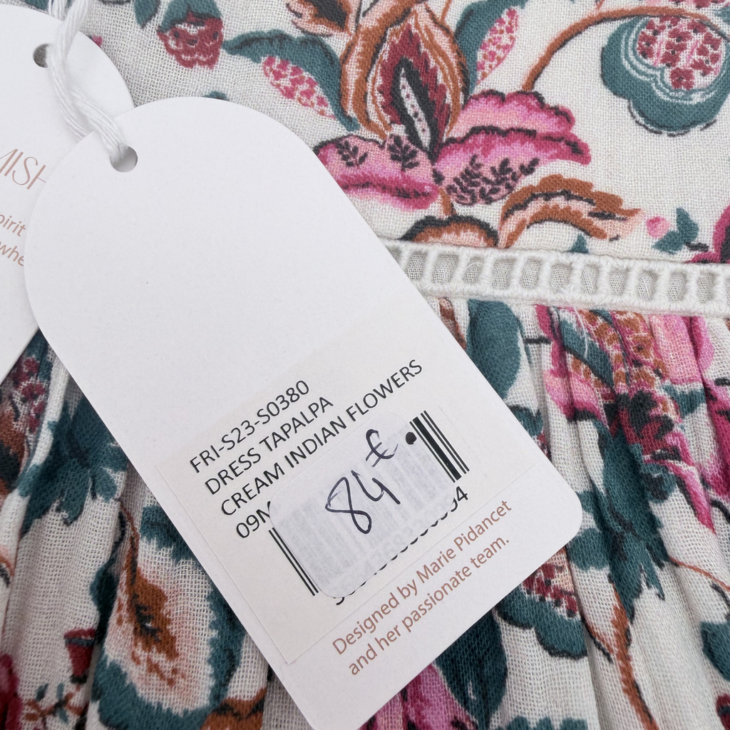 Robe sans manches fleurie — 9 mois