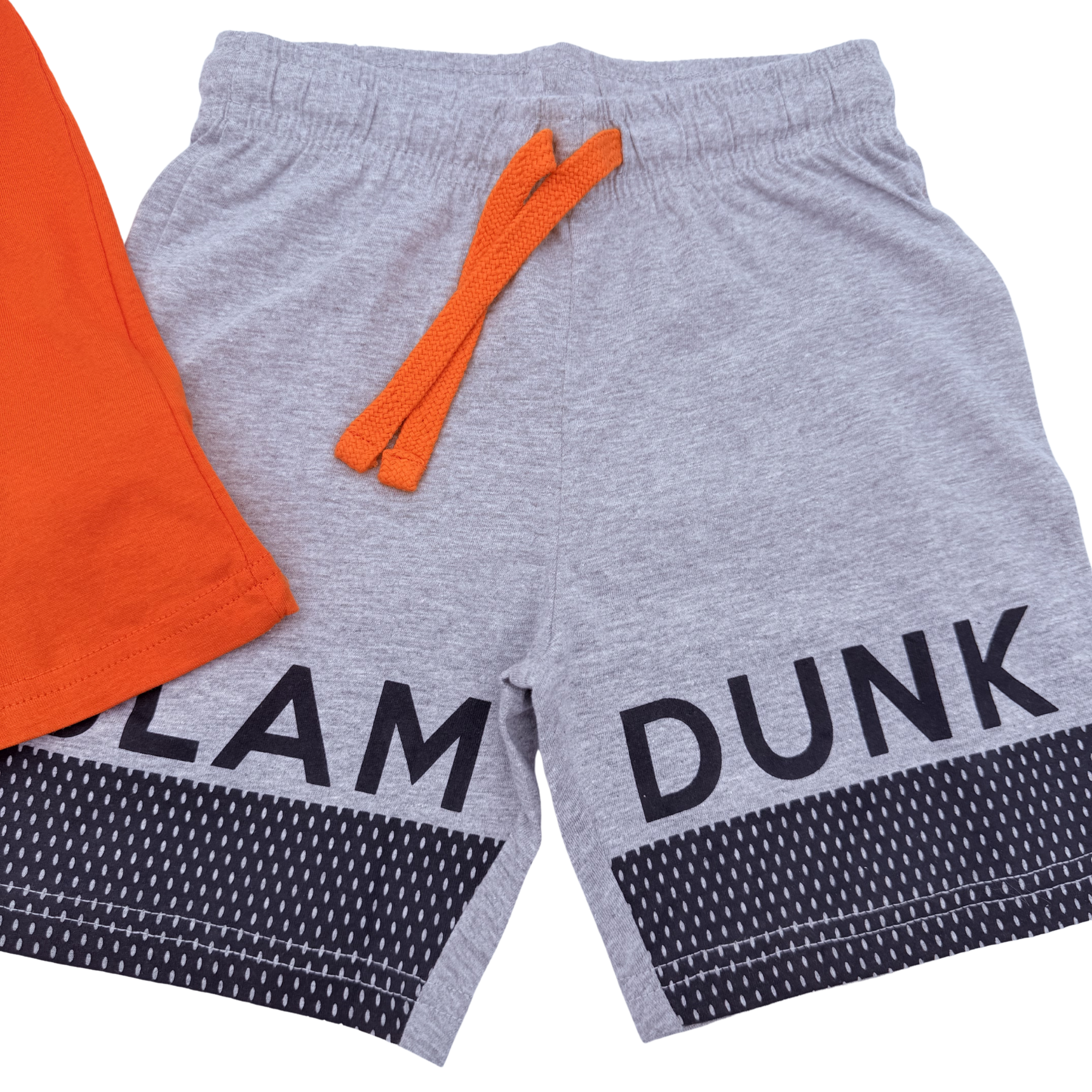 Ensemble basket orange et gris — 4 ans