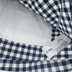 Robe salopette à carreaux marine et blanc avec t-shirt — 0-3 mois