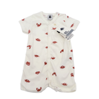 Combishort blanc imprimé crabes — 3 mois