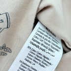 Sous-pull bébé beige imprimé lapins et jardin - 6 mois