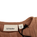 Blouse marron — 2-4 mois