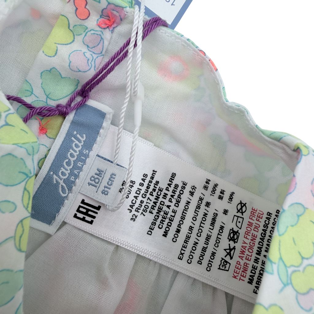 Robe verte liberty — 18 mois