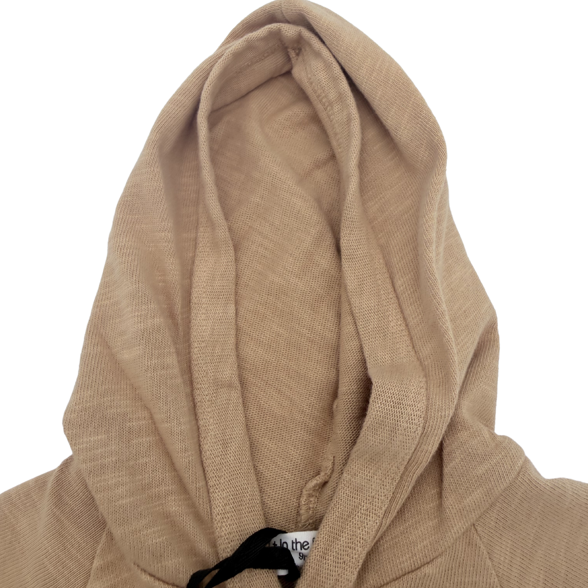 Sweat sans manches à capuche camel — 9 mois