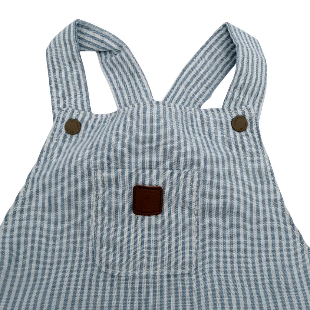 Ensemble salopette short - body - 6 mois