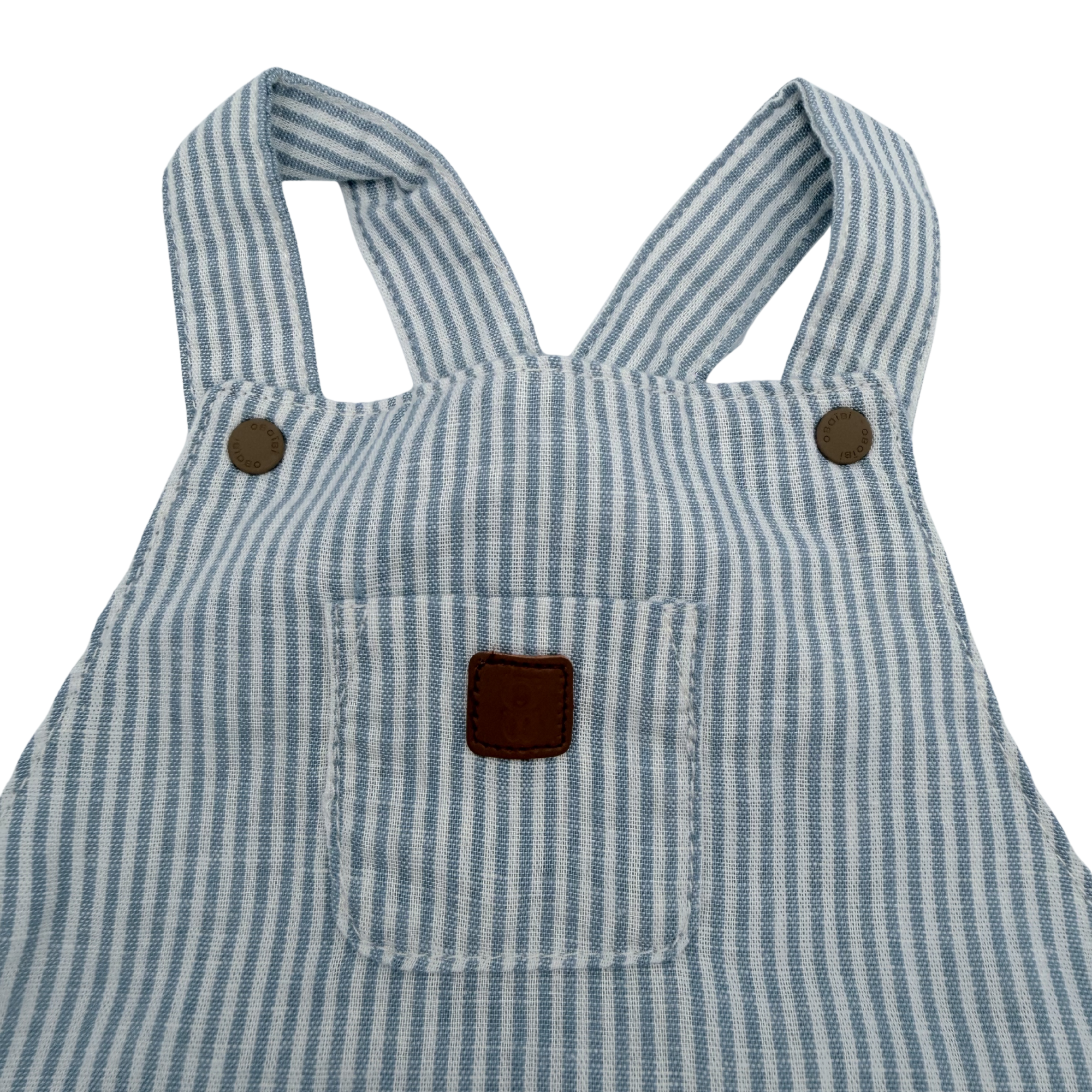 Ensemble salopette short - body - 6 mois