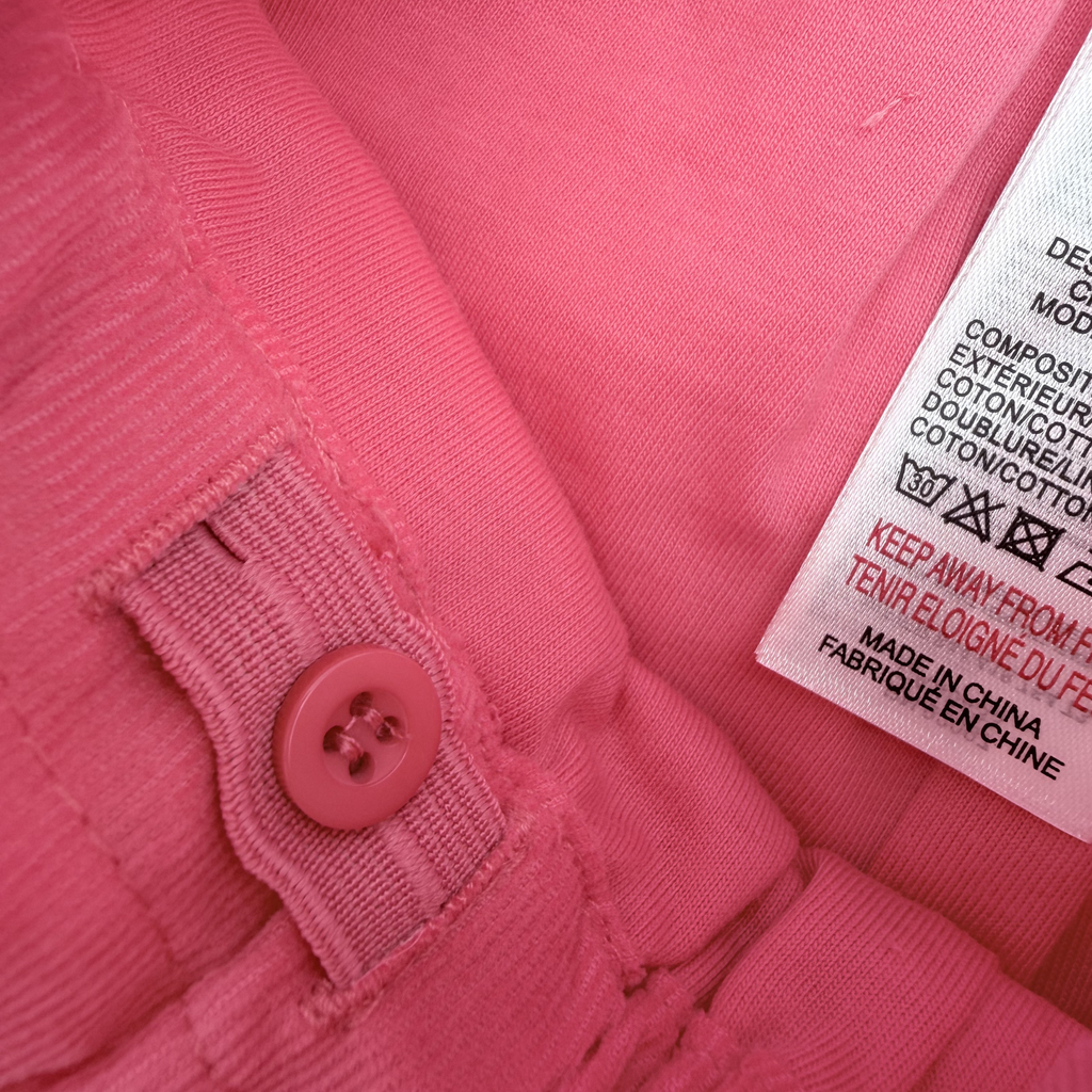 Pantalon velours rose — 24 mois