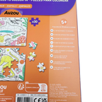 Coffret de 4 puzzles à colorier animaux – 30 pièces