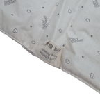 Matelas à langer nomade velours côtelé écru — 63 x 45 cm