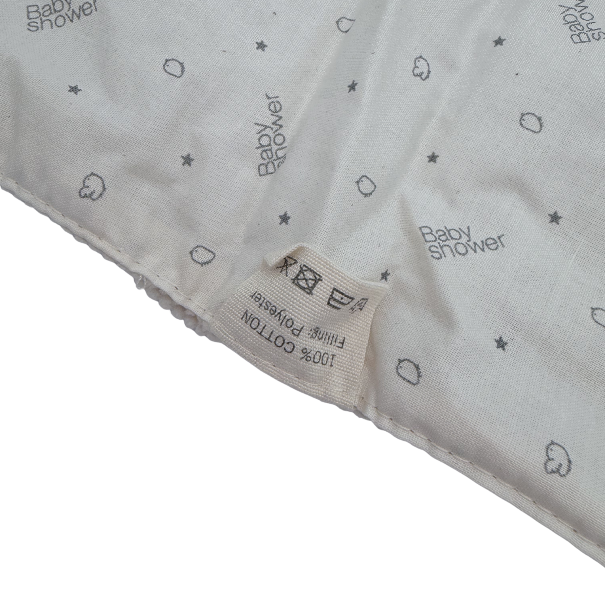 Matelas à langer nomade velours côtelé écru — 63 x 45 cm