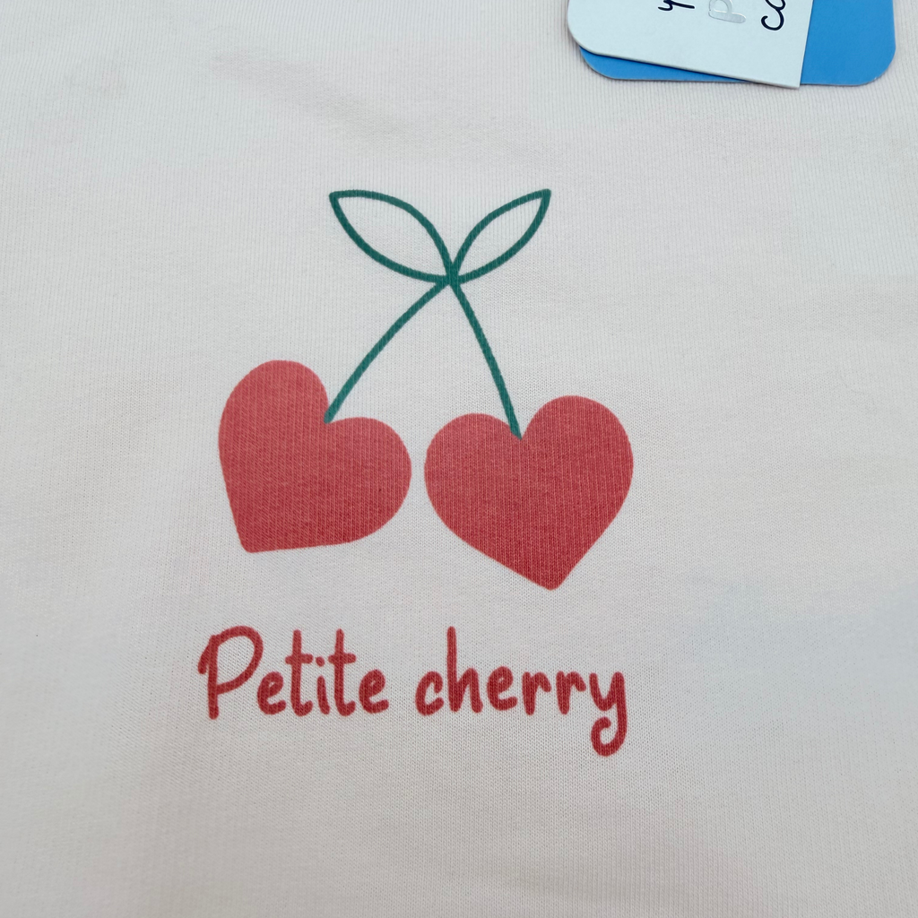 Sweat bébé Petite Cherry rose - 3 mois