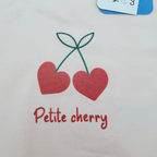 Sweat bébé Petite Cherry rose - 3 mois