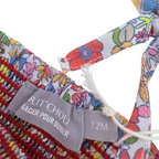Combishort fleuri avec foulard assorti — 12 mois