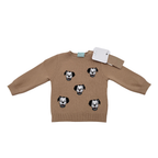 Pull bébé beige motifs 101 Dalmatiens - 3 mois