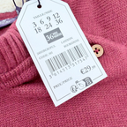 Pull bordeaux motif jacquard - 36 mois