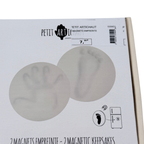 Kit 2 magnets empreinte bébé