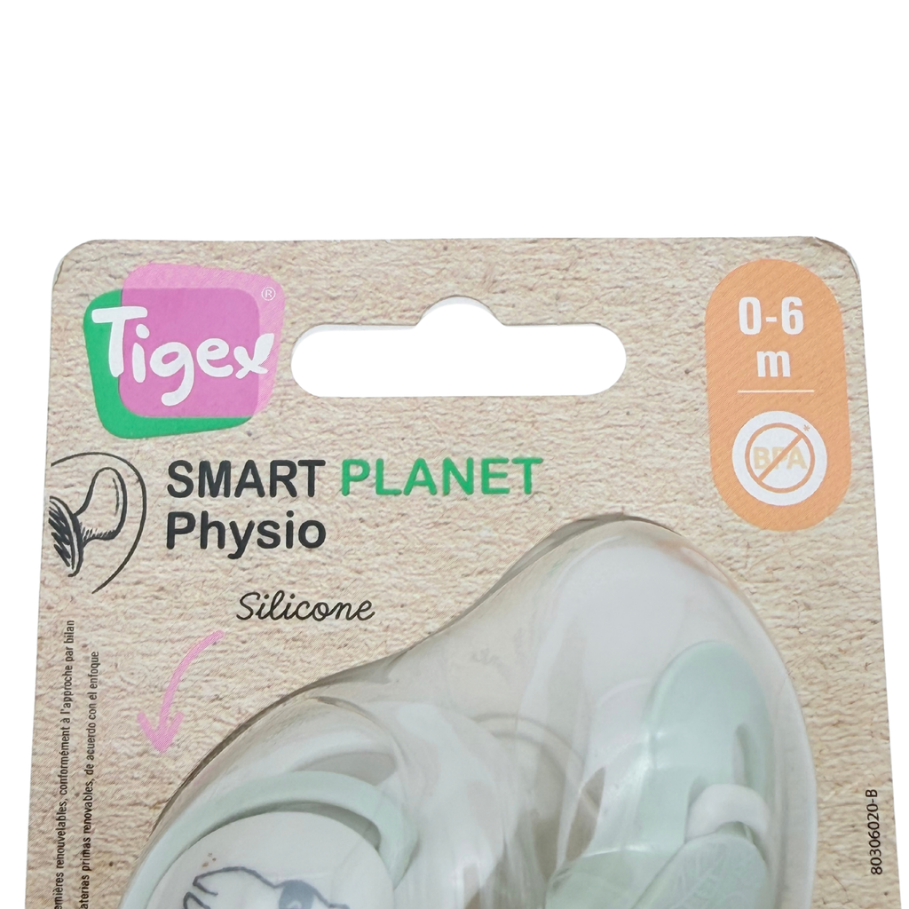 Sucette physiologique Smart Planet vert d’eau – 0-6 mois