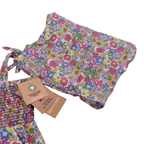 Combishort fleuri avec foulard assorti — 12 mois