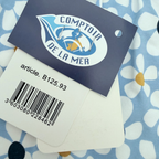 Robe blanche et robe fleurie bleue — 1 mois