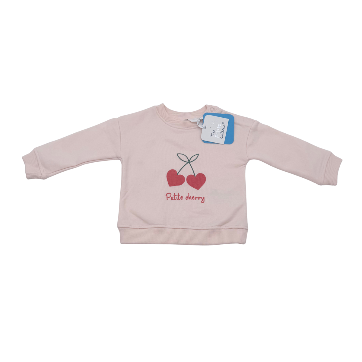 Sweat bébé Petite Cherry rose - 3 mois