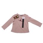 T-shirt rose oiseau — 18 mois