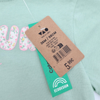 T-shirt fille vert d’eau « Amour de papa » - 36 mois