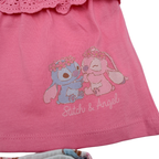 Ensemble fille Stitch & Angel rose - 1-3 mois